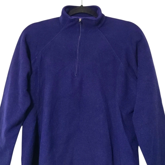 Patagonia Capilene Navy Blue Quarter-Zip Fleece Pullover Womens Size L - Picture 2 of 13